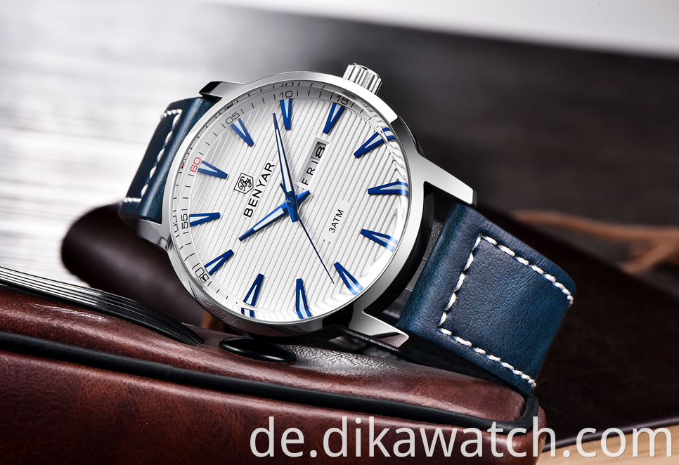 Neue Luxusmarke BENYAR Uhren Männer Leder Quarzuhr Reloj Hombre Sportuhr Fashion Week Datum Uhr Männlich relogio Masculino